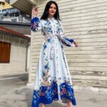 پیراهن یاس آبی