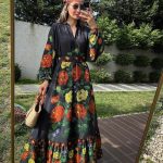 پیراهن مشكى شماره دوزی