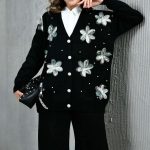 ست بافت گل مشكى