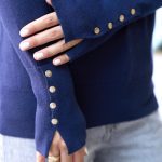 بافت دکمه طلا سرمه اى