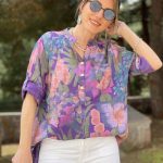 شوميز طرح ارکیده