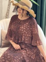 پیراهن پلنگی شکلاتی - Image 2