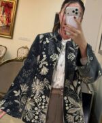 کت کارشده طوسی - Image 3