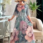 پیراهن نیلوفرطوسی