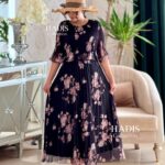 پیراهن شکوفه مشکی